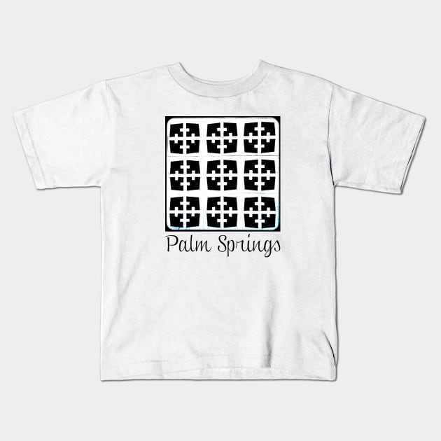 Palm Springs vibes Kids T-Shirt by chris@christinearnold.com